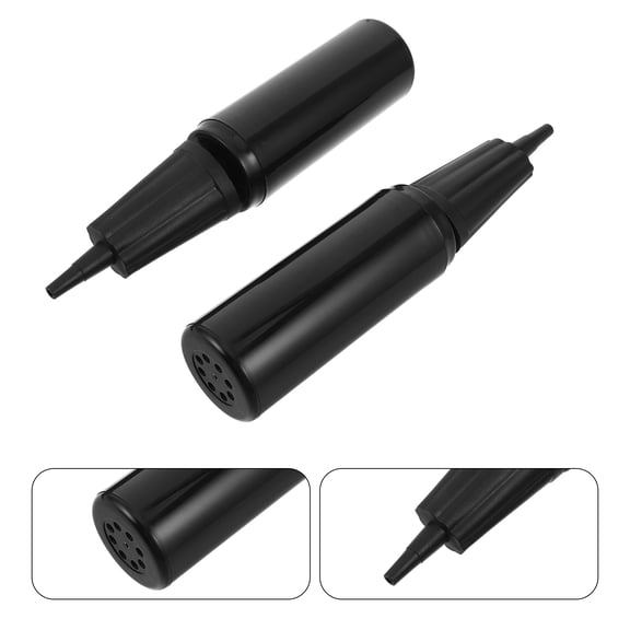 Phenofice 2Pcs Hand Operated Exercise Ball Pump Black Manual Inflator for Yoga Pilates Balls