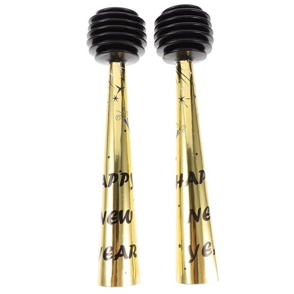 Phenofice 2-Pack Handheld Cheering Horns Plastic Noisemakers for Football Games and Party Events