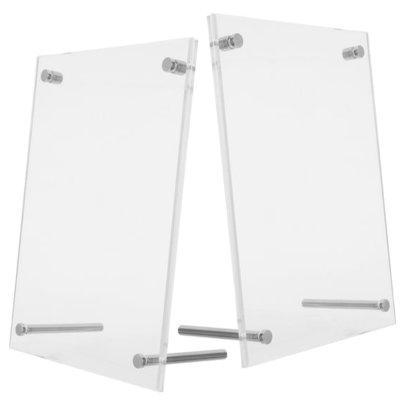 Phenofice 2Pcs Lightweight Acrylic Photo Frame High Transparency for Home Decoration