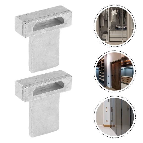 Phenofice Durable Plated Silver Zinc Alloy Window Latch Handles for Casement 2Pcs