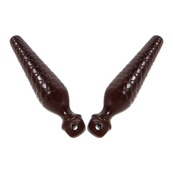 Phenofice Retro Cuckoo Clock Weights Brown Plastic Stable Swing for Home 2Pcs