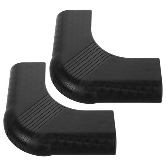 Phenofice 2Pcs Pool Table Corner Bumpers Black Nylon Scale Like Design for Indoor Use 13.00X13.00X2.00CM