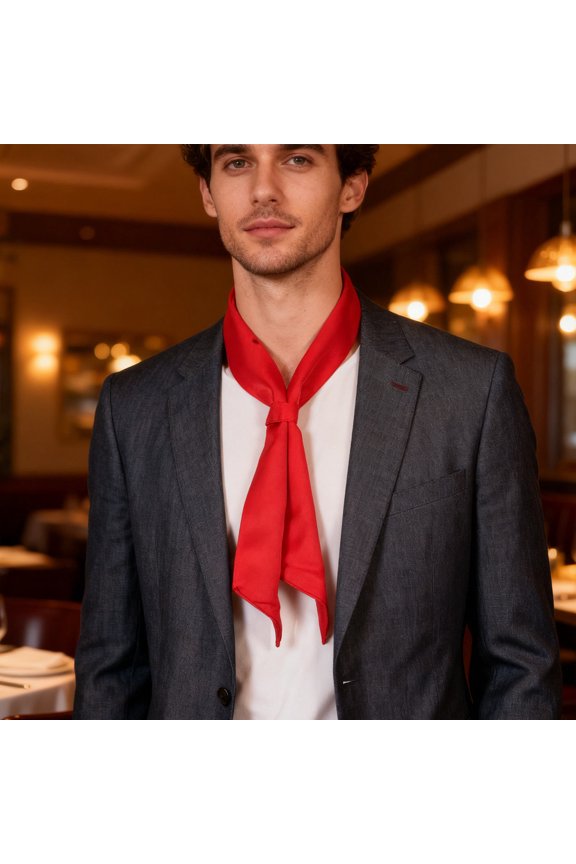 2Pcs Professional Chef Neck Scarf Neckerchief for Kitchen Work Restaurant Cooking Bbq Uniforms