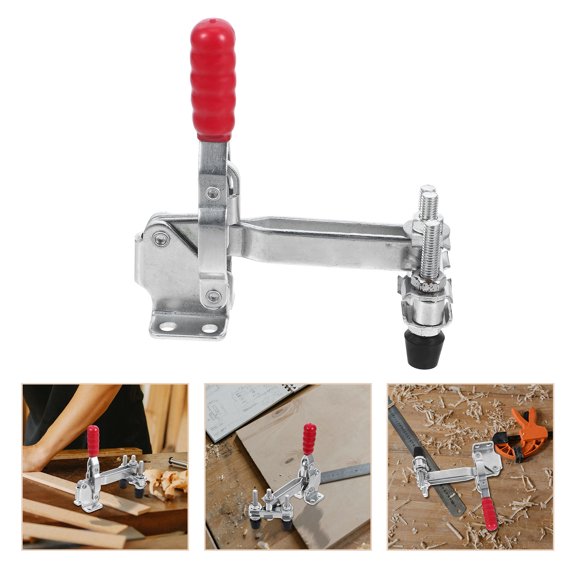 Phenofice 2Pcs Red Fixed Clamp Welding Tool with Quick Clamp Mechanism for Woodworking and Metalwork