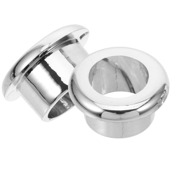 Phenofice 2Pcs Silver Abs Round Desk Grommets for Cable Management and Ventilation