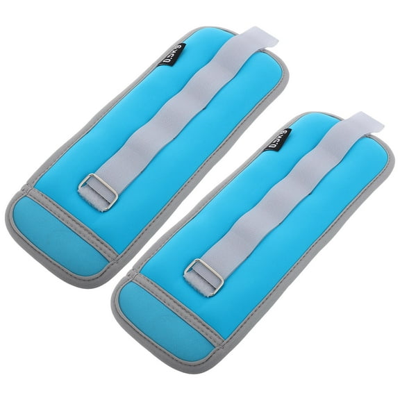 Phenofice 2Pcs Sky-Blue Nylon Ankle Wrist Weights for Women Strength Training 11.40X4.13X0.79in
