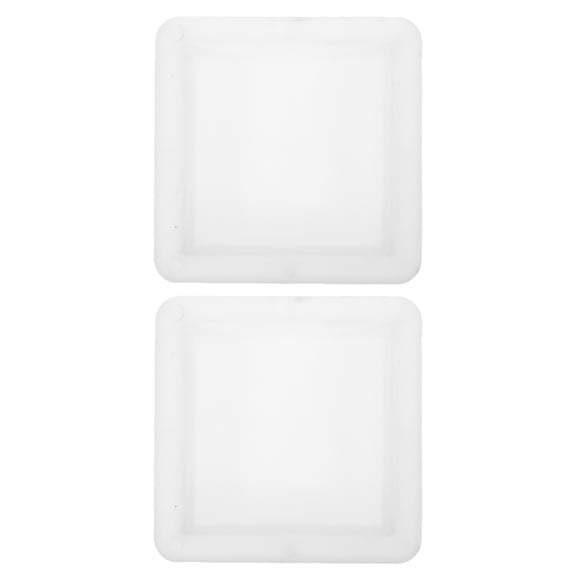 Phenofice 2Pcs Square White Concrete Brick Mold for Outdoor Landscaping with Batch Production and Rust Resistant Coating