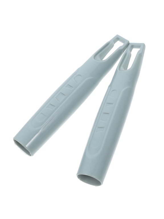 2Pcs Versatile Light Green Plastic Mop Rod Handles with Comfortable Grip for Household