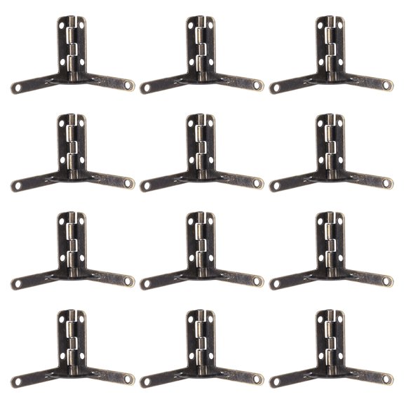 Phenofice 32Pcs - Iron Hinges for Crafts Retro Design 1.3X1.3X1.2in