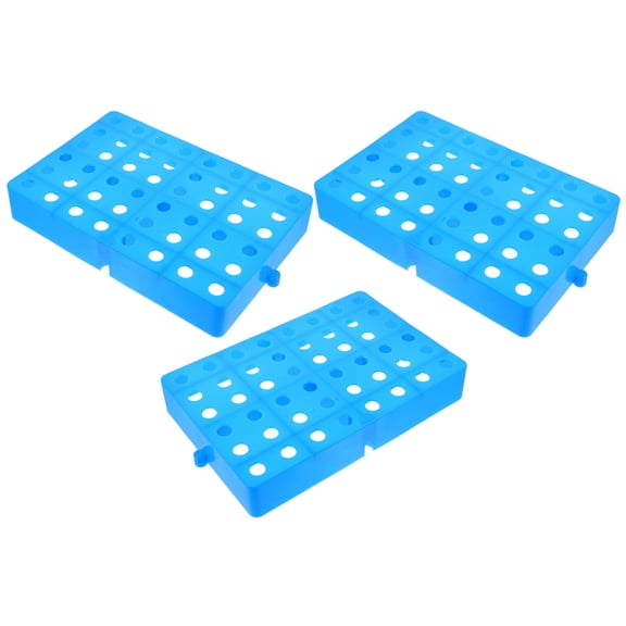 Phenofice 3-Pack Plastic Pallet Platform with Grid for Wet Basement, Warehouse Storage, and Safety Use