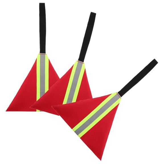 Phenofice 3Pcs High Visibility Safety Flag for Kayak Travel and Boating Use