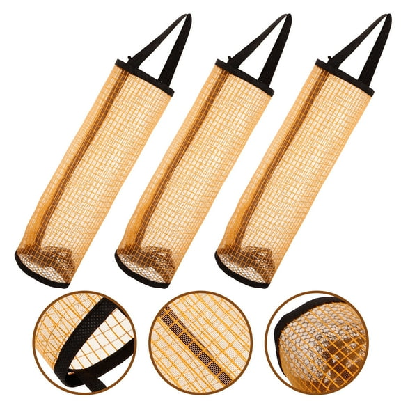 Phenofice 3Pcs Tennis Racket Bags For Men Tennis Bag Nylon Mesh Black Quick Drying For Sports Equipment