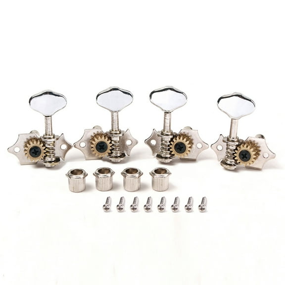 Phenofice 4-String Rotary Guitar Tuning Pegs Machine for Bass Guitar Replacement Parts