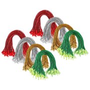 Phenofice 400Pcs Christmas Snap Locking Strings Plastic Polyester Hanging Ropes for Ornaments and Crafts