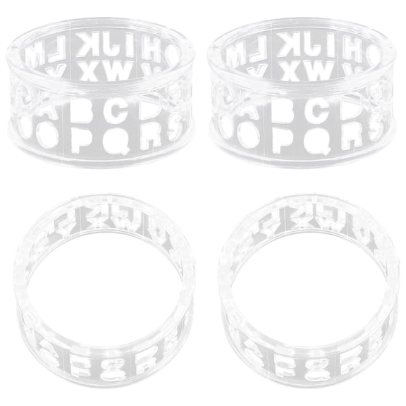 Phenofice 4Pcs Ball Alignment Tool with Transparent Plastic for Golfers on the Course