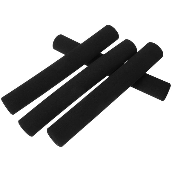Phenofice 4Pcs Black Dog Leash Grip Handle Sponge Sleeves for Non Slip Comfortable Outdoor Use