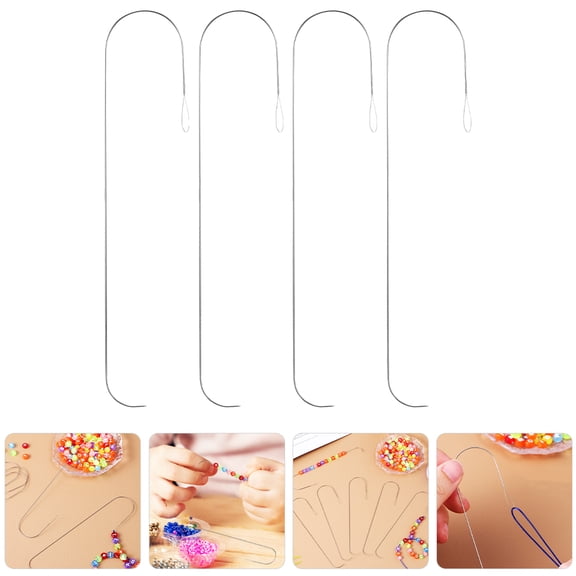 Phenofice 4Pcs Embroidery Needles Embroidery Curved Needles for Diy Lovers Craft Making