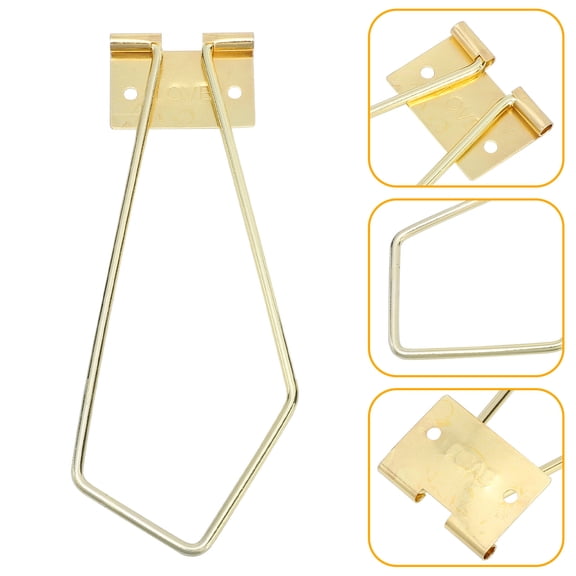 Phenofice 4-Piece Photo Frame Support Tool Set with Iron Holders, Golden Finish for Enhanced Stability and Display