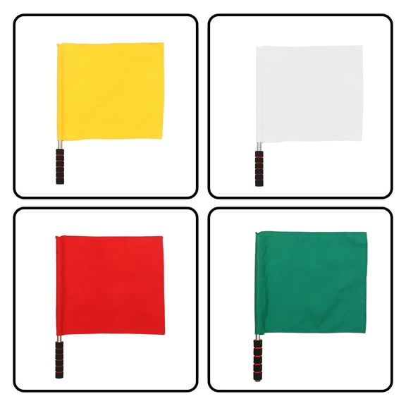 Phenofice 4Pcs Hand Signal Flag for Sports Events Simple Design 17.7*13.4*12.6in