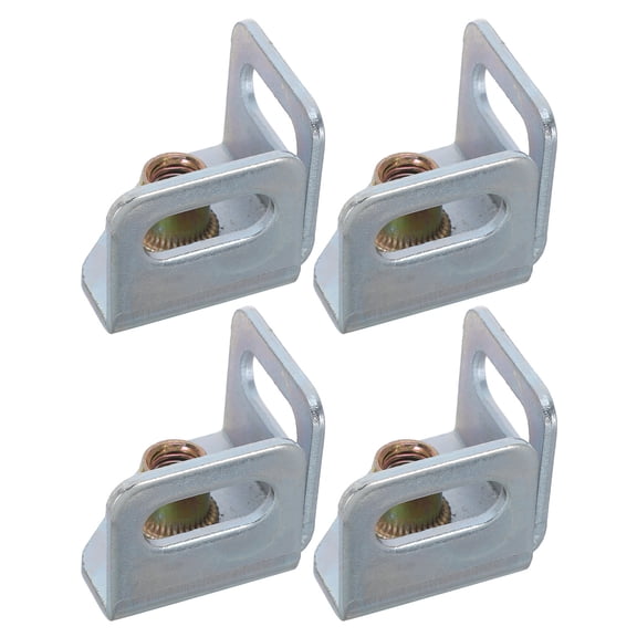 Phenofice 4Pcs Industrial Steel Shelf Caster Adapter Plate with Thread for Secure Shelf Corner Protection