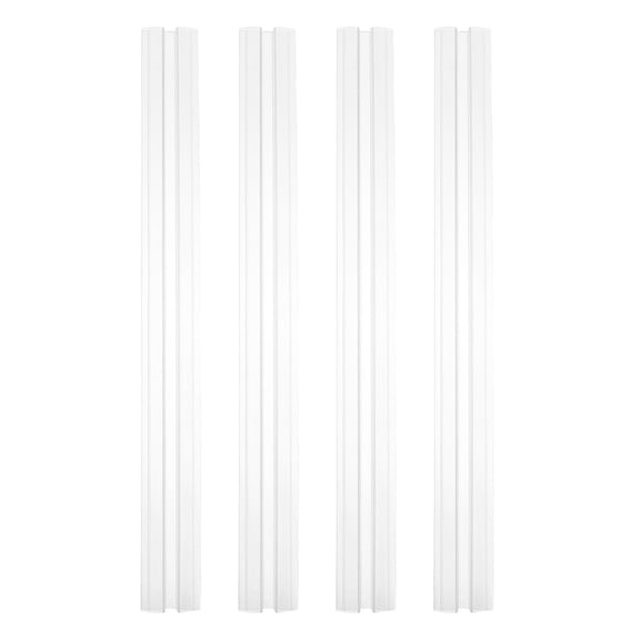 Phenofice 4Pcs Transparent Acrylic Hinges for Aquarium Lid Clear Continuous Hinges Heavy Duty for DIY Projects