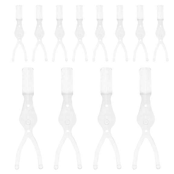 Phenofice 50Pcs Transparent Double Eyelid Applicator Set with Y Fork for Precise Beauty Application