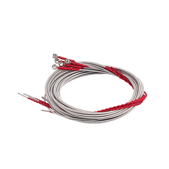 Phenofice 5Pcs Bass Vi Strings Metal for 5 String Bass Stable Vibration and Sustained Sound