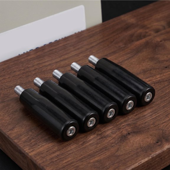 Phenofice 5Pcs Industrial Black Bakelite M10 Machine Tool Rotating Handle with Thermal Protection and Easy Installation