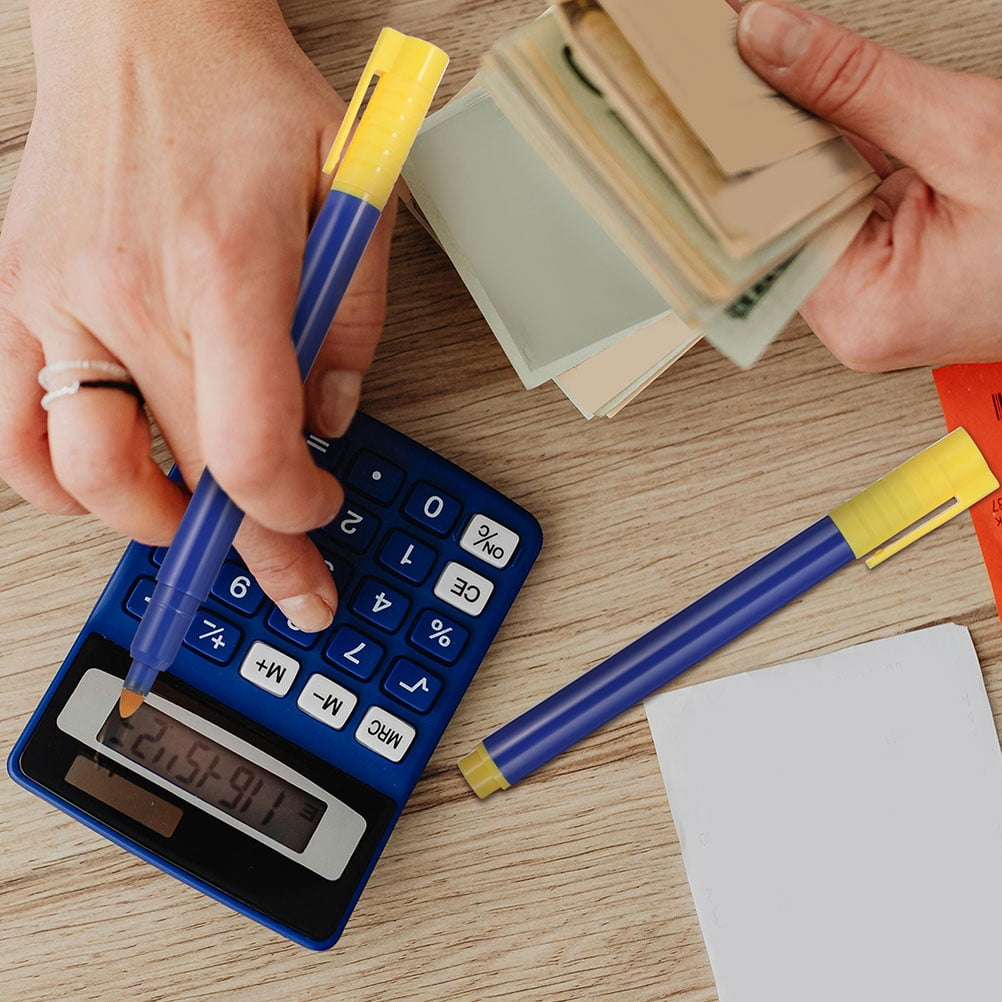 Phenofice 5Pcs Money Checker For Banknote Detector Pen Blue Color ...