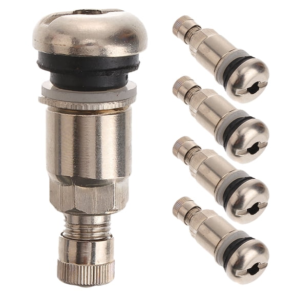 Phenofice 5Pcs Replacement Tire Valve Stems Metal Valve Stem for Vehicles No Leakage Assurance