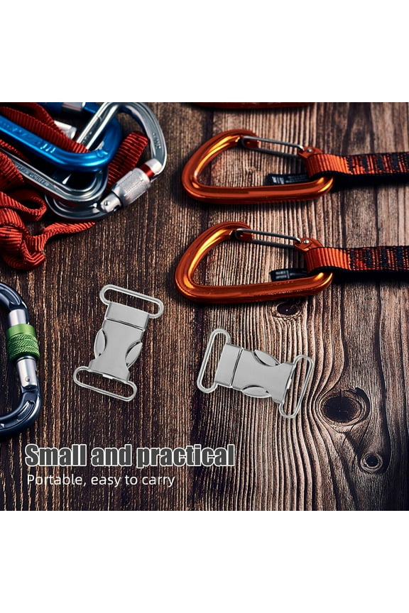 5pcs Quick Side Release Buckles Zinc Alloy Metal Release Buckles for Outdoor Adventures
