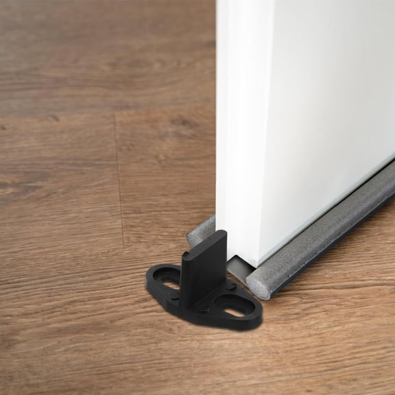 Phenofice 6Pcs Barn Door Floor Roller Guides in Black Plastic for Wear Resistant Sliding Accessories