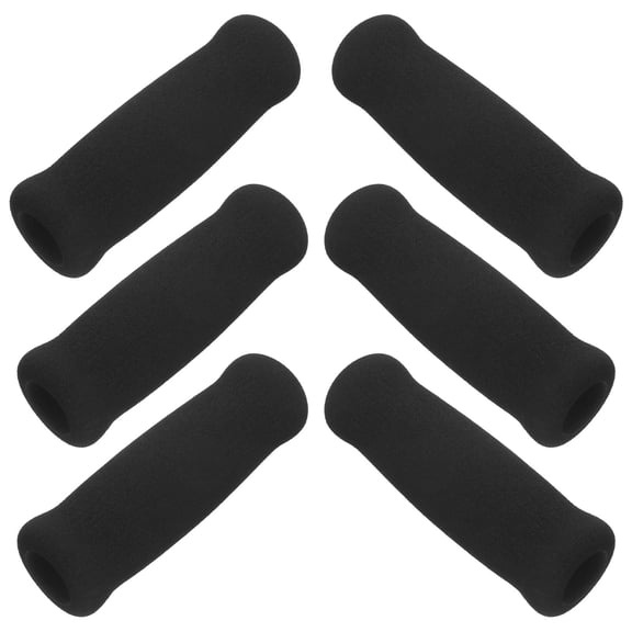 Phenofice 6-Pack Black Sponge Leash Handle Wraps for Pets, Comfortable Grip and Wear for Dog Leashes
