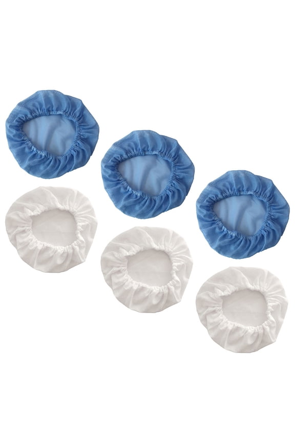 6Pcs Reusable Anti Static Breathable Mesh Hats for Factory and Cooking Environments