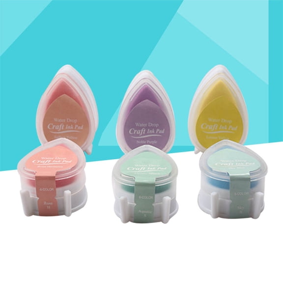 Phenofice Embossing Ink Pad Assorted Color Ink 6PCS DIY Projects