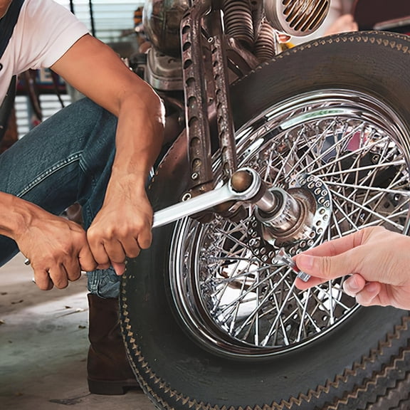 Phenofice 6Set Sprocket Bolt And Nut Kit For Universal Sprocket Screw Heavy Duty Metal Silver 1.18X0.67X0.67In