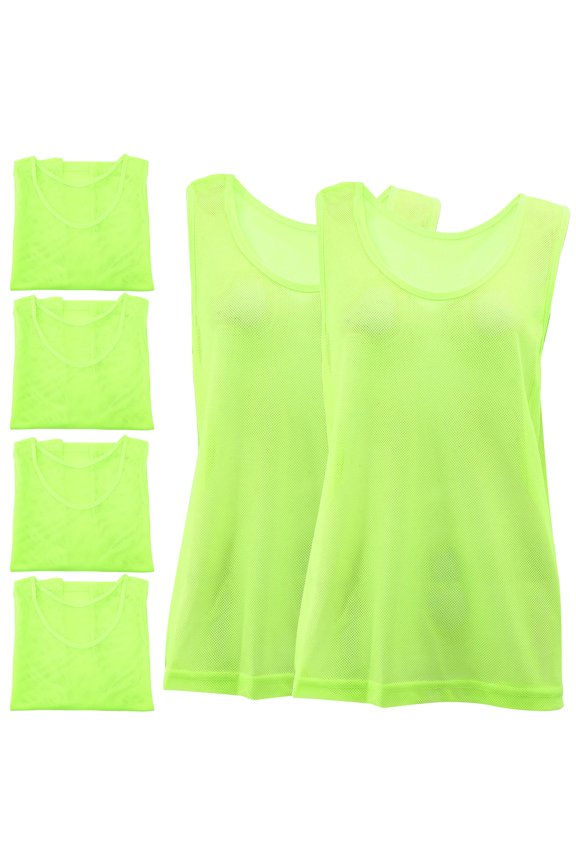 6pcs Breathable Basketball Vest Durable for Men Football Training