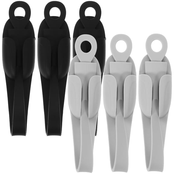 Phenofice 6-Pack Silicone Data Cable Organizer in Gray, Hanging Cable Management for Home and Office Use