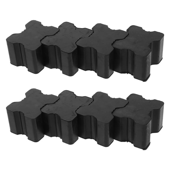 Phenofice 8Pcs Black Rubber Coil Spring Spacer Booster for Car Front Suspension Shock Absorption Universal Fit