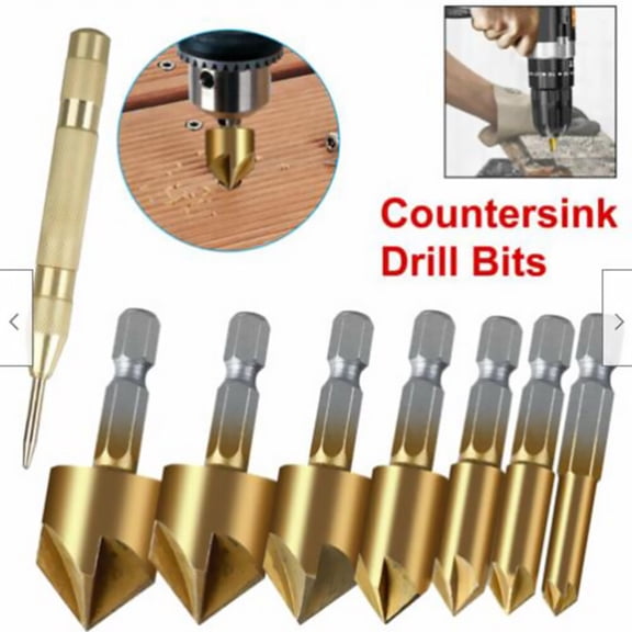 Phenofice 8-Piece Steel Deburring Tool Bit Set with Groove Design for Easy Debris Discharge