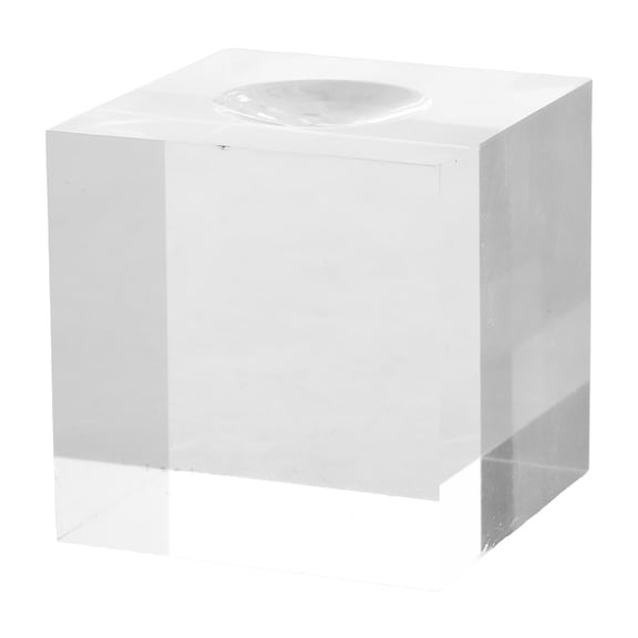 Phenofice Clear Acrylic Cube Base Crystal Sphere Pedestal Base for Decor