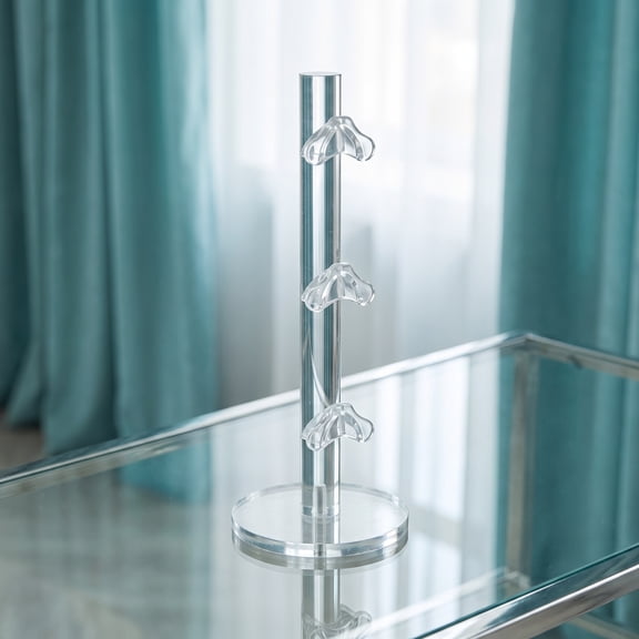 Phenofice Acrylic Sunglasses Stand for Optical Stores, Transparent Organizer with Wide Base