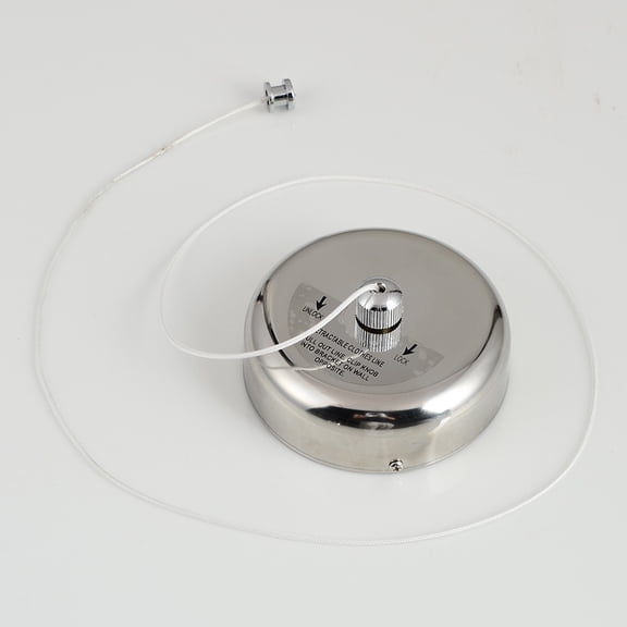 Phenofice Adjustable Clothes Dry Rope Retractable Laundry Line for Families and Hotels Silver 1Pcs