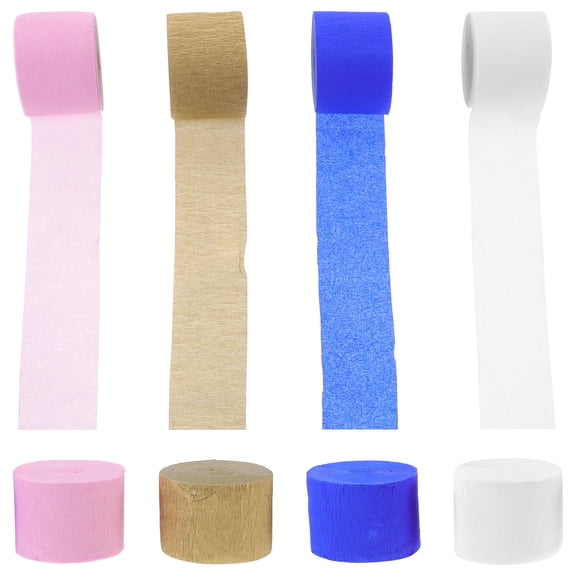 Phenofice Assorted Color Crepe Paper Streamers for Birthday Wedding Party Decorations with Soft Texture