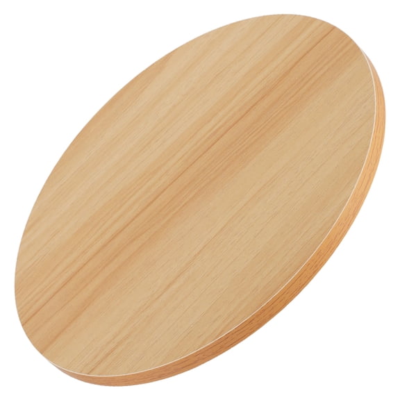 Phenofice Beige Wooden round Table Top Replacement for Desk Furniture and Side Table