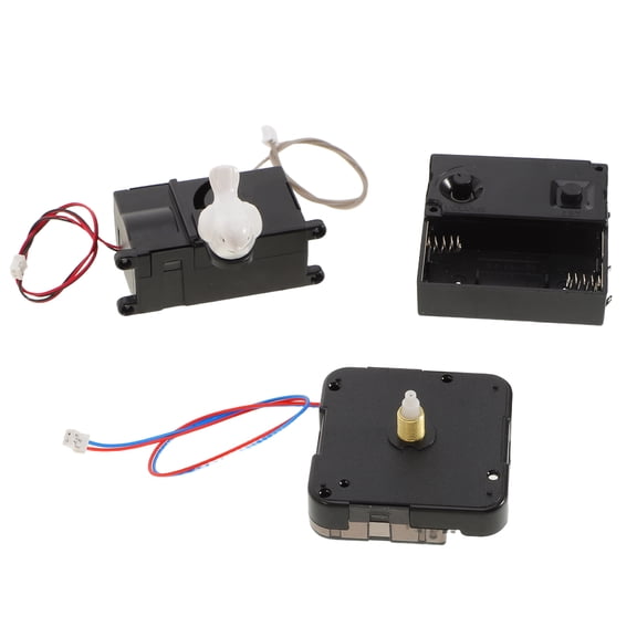 Phenofice Black Clock Movement Kit with Battery Operated Cuckoo Mechanism and Bird Sound for Wall Clocks