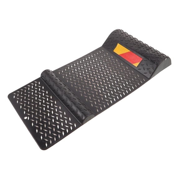 Phenofice Black Plastic Car Stopper for Parking with Non Slip Base and Portable Handle for Trucks and Rvs