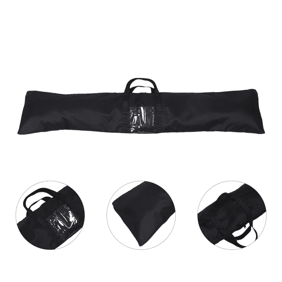 Phenofice Black Waterproof Oxford Flag Storage Case for Outdoor Use, Trade Shows, and Travel
