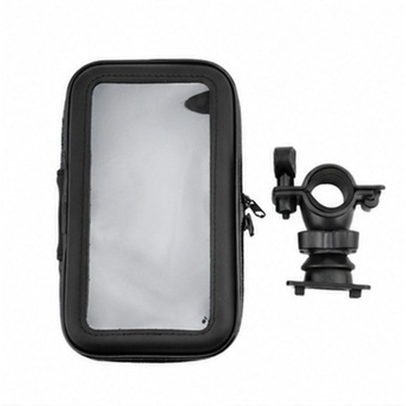 Phenofice Black Waterproof Phone Case with Rotating Holder and Easy Access for Road Biking