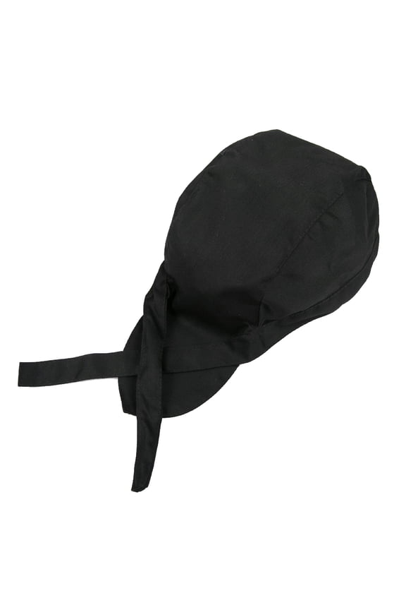 Black Cotton Chef Hat for Waiters and Kitchen Work, Comfortable